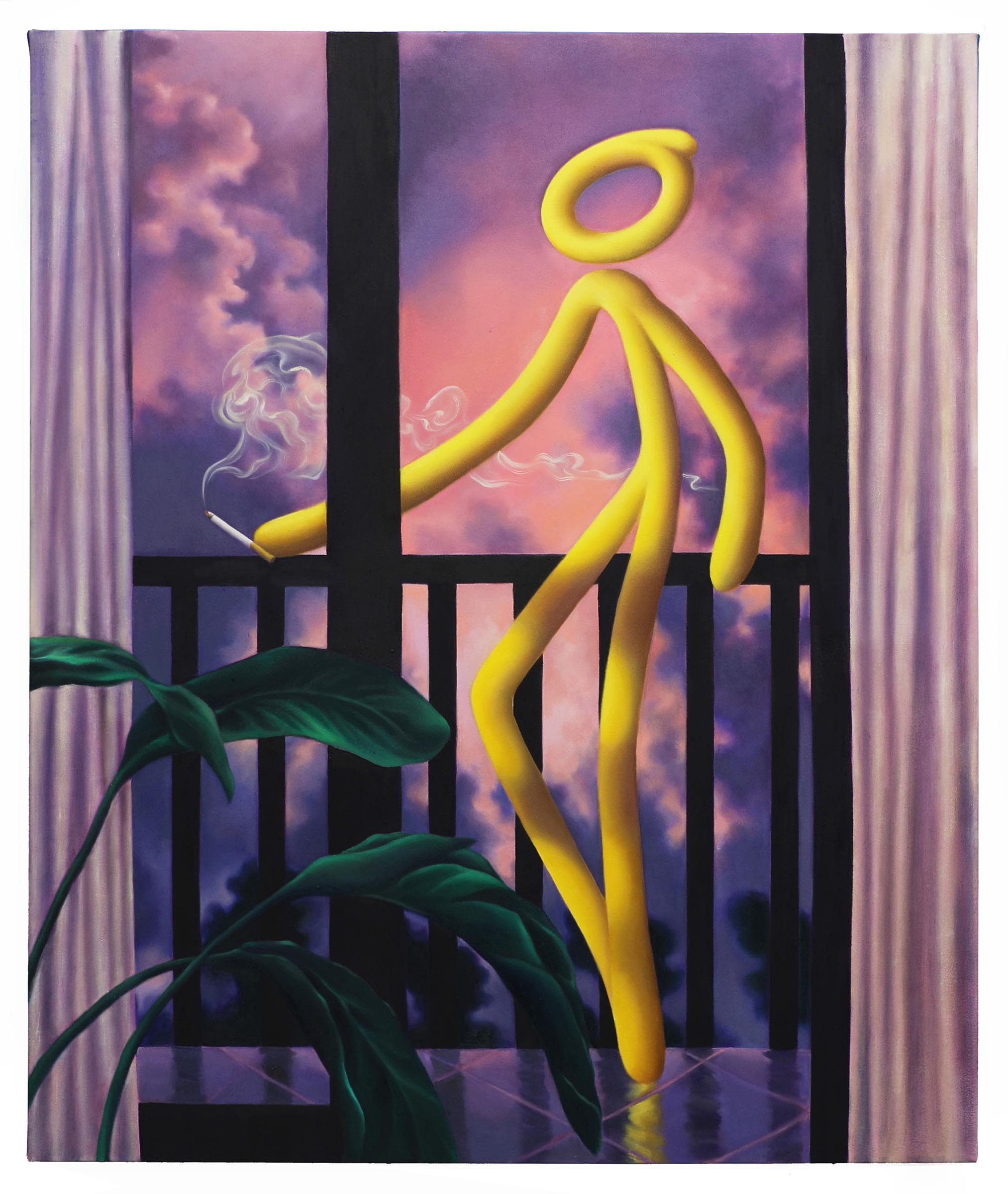 Qin-Tan_Lazy-Air_Acrylic-and-Oil-on-Canvas_55-x-62-inches