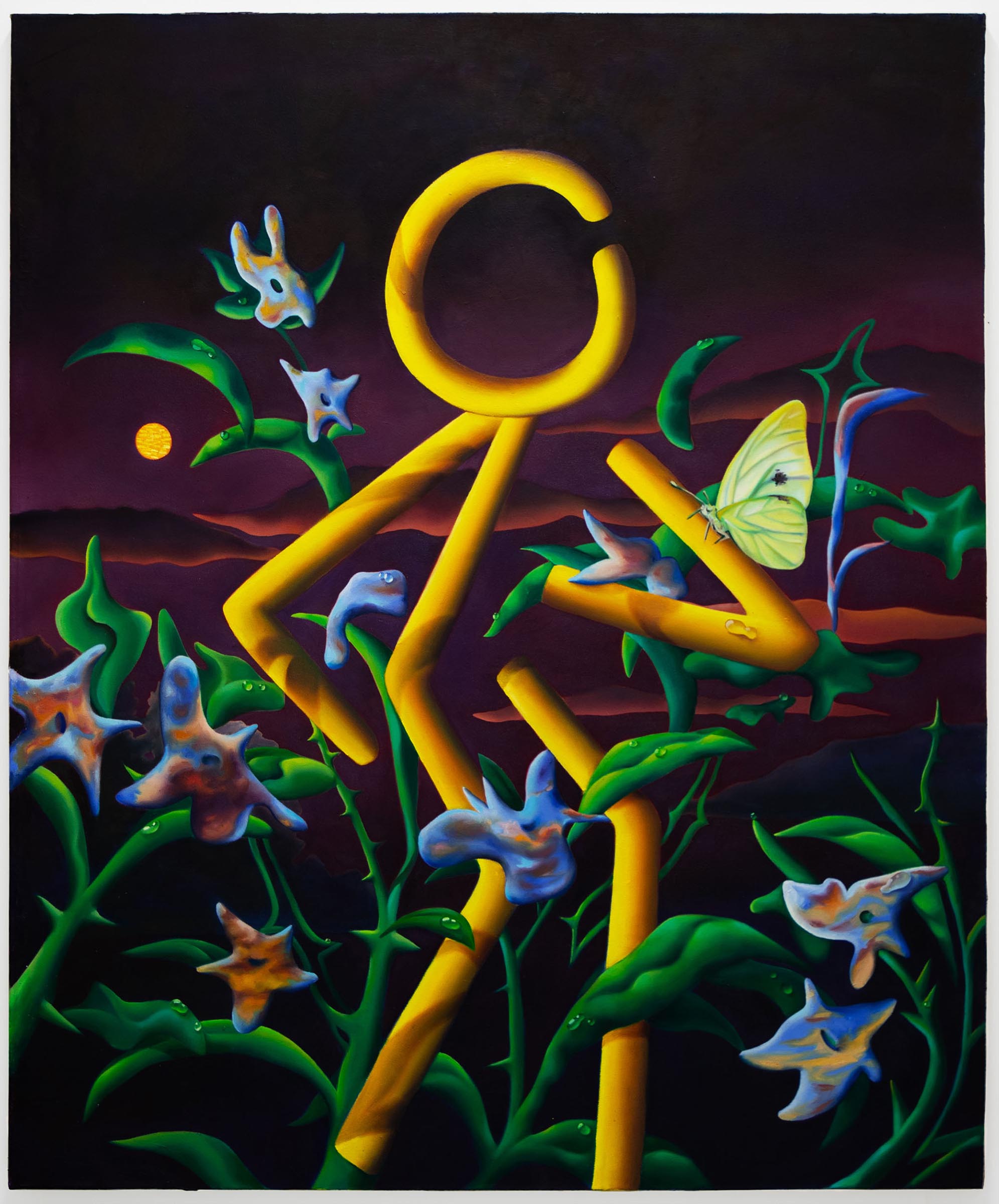 Qin-Tan_Warm-Night_Acrylic-and-Oil-on-Canvas_50-x-60-inches