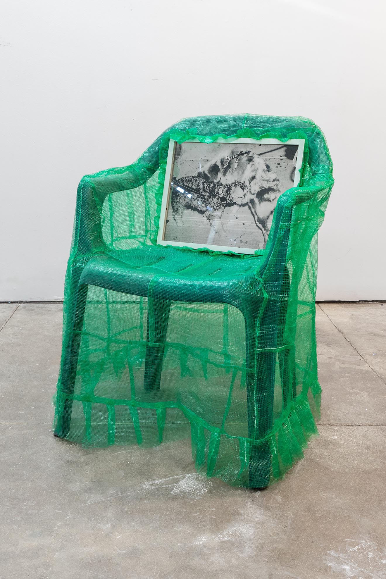 03_Getting-to-Know-You–2025–Collect-Lime-Bags–plastic-lawn-chair–archival-inkjet-print–wood–plastic–22_-x-24_-x-34_-Innovate-Grant-Cameron-Coffman